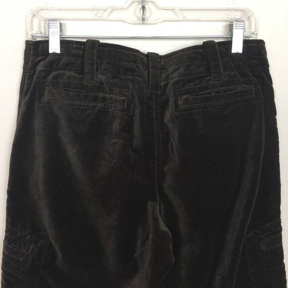 Sundance Brown Velvet Cropped Pants NWOT 8 - Picture 3 of 8